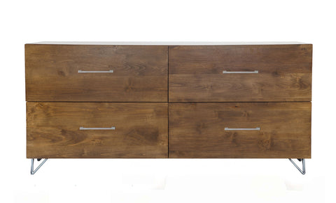 Prescott 4 Drawer Dresser w/ Steel Leg Base