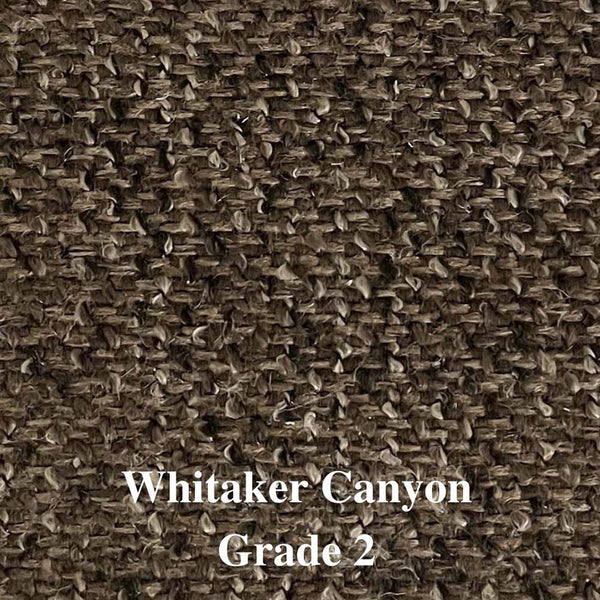 Carson Upholstered Bed / Chestnut Finish (as shown)