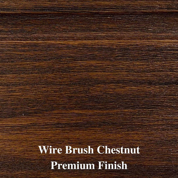 Carson Upholstered Bed / Chestnut Finish (as shown)