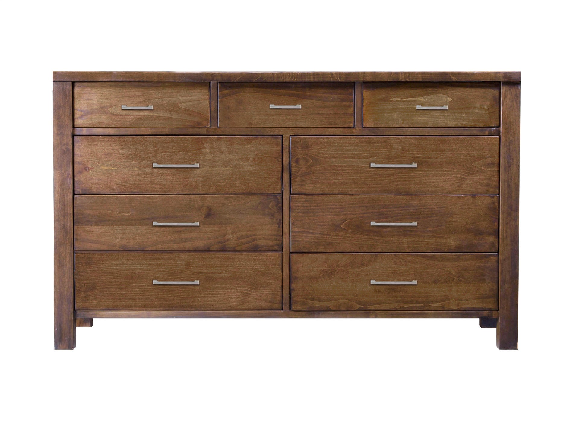 Cottonwood 9 Drawer Dresser w/ Wasatch Bronze Drawer Pulls Berry Creek Home Cottonwood 9 Drawer Dresser w/ Wasatch Bronze Drawer Pulls Berry Creek Home