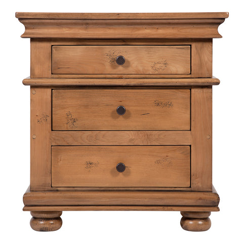 Gallatin 3 Drawer Night Stand / Vintage Finish (As Shown)