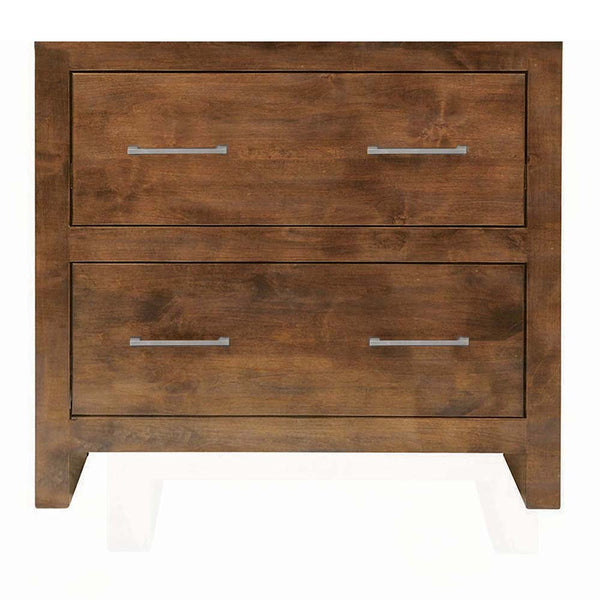 Millcreek 2 Drawer Bachelor Chest w/ Steel Leg Base