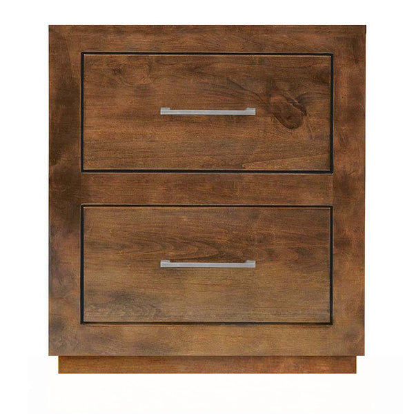 Millcreek 2 Drawer Night Stand w/ Plinth Base